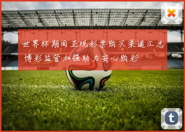 世界杯期间正规彩票购买渠道汇总 博彩监管加强助力安心购彩